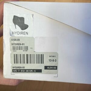 Black Suede Heeled Aldo Booties